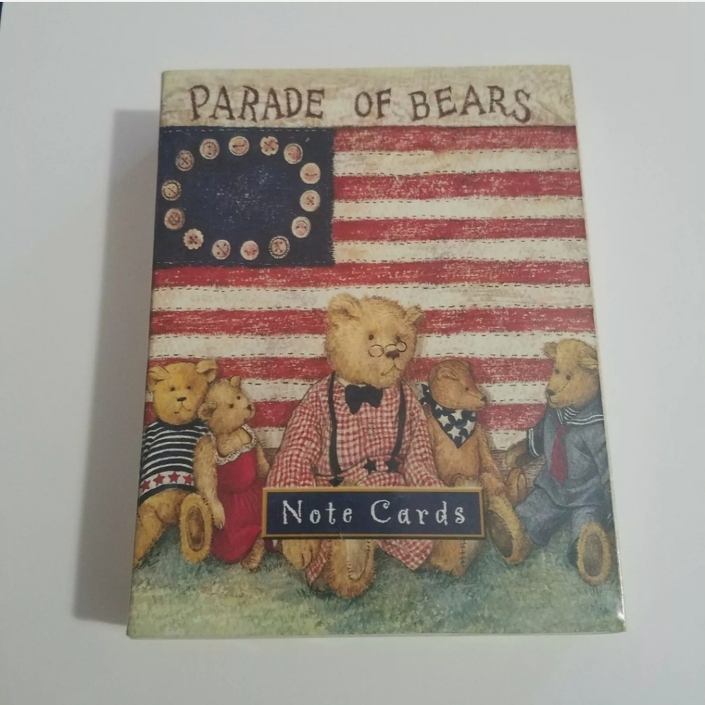 Vintage Parade Of Bears Notecards
